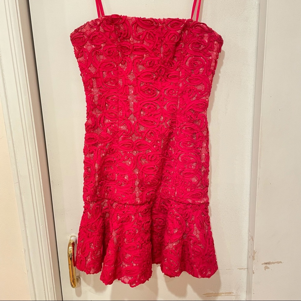 BCBGMAXAZRIA Pink Mini Cocktail Dress